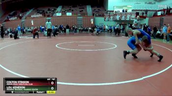 90 lbs Cons. Round 4 - Lou Keneson, Midwest Regional Training Center vs Colton Stinson, Indian Creek Wrestling Club