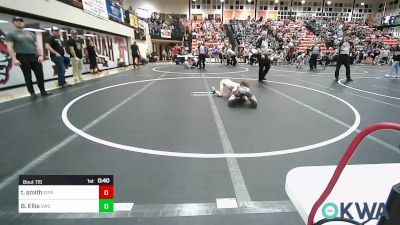 58 lbs Consi Of 8 #2 - Tucker Smith, Spiro Bulldog Wrestling vs Braxton Ellis, Salina Wrestling Club