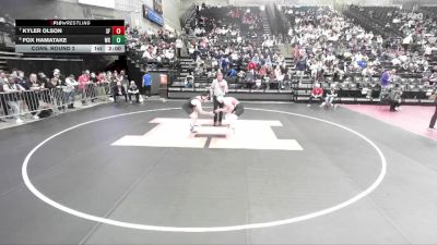 5A 215 lbs Cons. Round 2 - Kyler Olson, Spanish Fork vs Fox Hamatake, Woods Cross