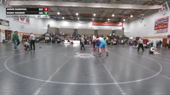 285 lbs Cons. Round 3 - Andre Sandoval, Buchanan vs Bobby Bowers, Garaway