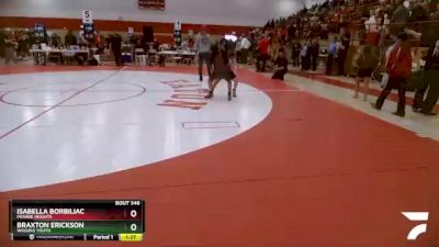 92-101 lbs Round 5 - Isabella Borbiliac, Prairie Heights vs Braxton Erickson, Wiggins Youth