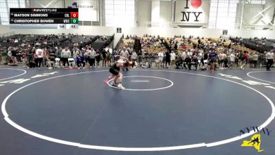 124 lbs Champ. Round 3 - Christopher Bowen, WRCL Wrestling Club vs Mayson Simmons, Club Not Listed