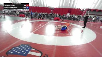 135 lbs Champ. Round 1 - Sophie Baum, Sarbacker Wrestling Academy vs Julia Van Buren, Team Nazar Training Center