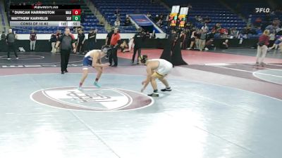 144 lbs Consi Of 16 #2 - Duncan Harrington, Mt. Anthony Union vs Matthew Karvelis, Xaverian