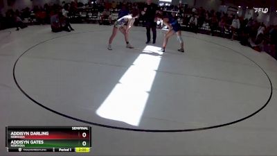113 lbs Semifinal - Addisyn Darling, Nebraska vs Addisyn Gates, Nebraska
