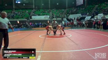 7A 150 lbs Quarterfinal - Jackson Caballero, Bob Jones vs Nick Dempsey, Thompson HS