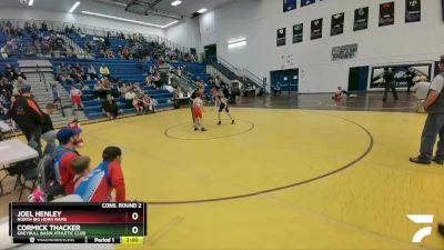 63 lbs Cons. Round 2 - Joel Henley, North Big Horn Rams vs Cormick Thacker, Greybull Basin Athletic Club