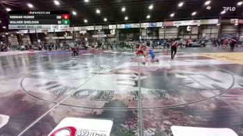 150 lbs Quarterfinal - Keenan Huber, Glendive Mat Devils vs Walker Sheldon, Williams County