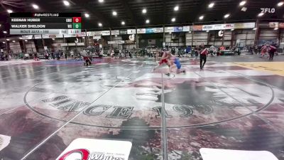 150 lbs Quarterfinal - Keenan Huber, Glendive Mat Devils vs Walker Sheldon, Williams County