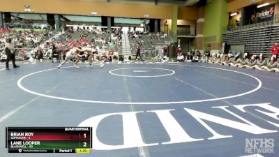 150 lbs Quarterfinals (8 Team) - Brian Roy, COMANCHE vs Lane Looper, BLACKWELL