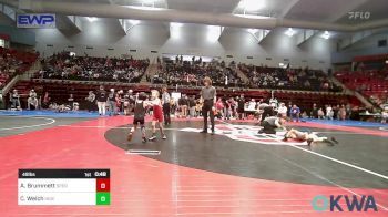 49 lbs Round Of 32 - Adam Brummett, Sperry Wrestling Club vs Caliber Welch, Independent