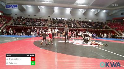 49 lbs Round Of 32 - Adam Brummett, Sperry Wrestling Club vs Caliber Welch, Independent