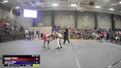 160 lbs Cons. Round 3 - Zayla Vann, Life University vs Mandy Perez, Hastings