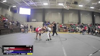 160 lbs Cons. Round 3 - Zayla Vann, Life University vs Mandy Perez, Hastings