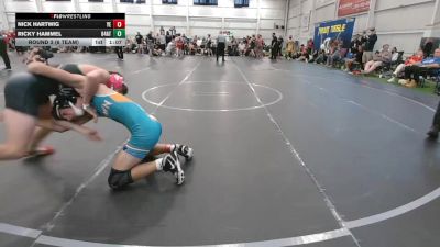 126 lbs Round 3 (6 Team) - Nick Hartwig, Youngstown Elite vs Ricky Hammel, 84 Athletes
