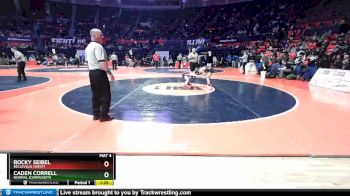 3A 106 lbs Cons. Round 2 - Caden Correll, Normal (Community) vs Rocky Seibel, Belleville (West)