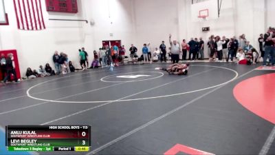 113 lbs Cons. Round 2 - Anuj Kulal, Southport Wrestling Club vs Levi Begley, Southport Wrestling Club