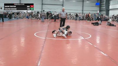 96 lbs Round 3 - 12:00pm Friday - Gavin Troyer, Michigan S.W.A.T vs Colton Boose, PA Silver