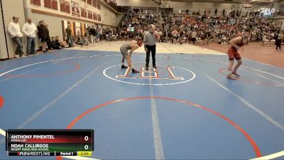 106 lbs Champ. Round 2 - Noah Callirgos, Desert Ridge High School vs ANTHONY PIMENTEL, Mogollon