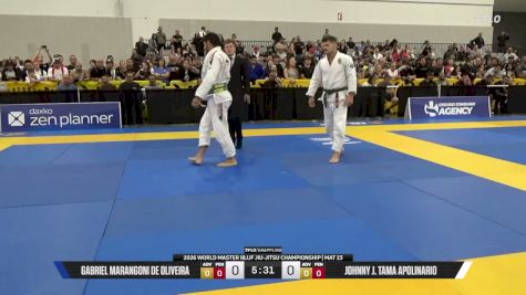 Johnny J. Tama Apolinario vs Gabriel Marangoni De Oliveira 2026 World Master IBJJF Jiu-Jitsu Championship