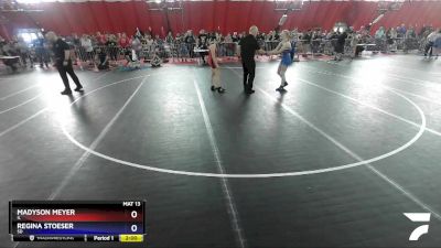 122 lbs Quarterfinal - Madyson Meyer, IL vs Regina Stoeser, SD