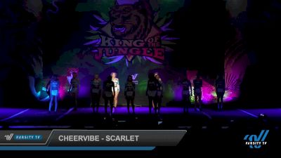 CheerVIBE - Scarlet [2022 L3 Senior - D2 Day 2] 2022 ASC King of the Jungle Sandusky Showdown