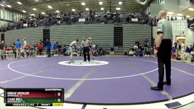 113 lbs Quarterfinals (8 Team) - Case Bell, Brownsburg vs Drew Heisler, Homestead