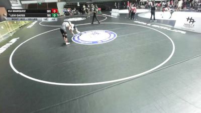 105 lbs Champ. Rd Of 32 - Eli Marquez, Silverback Wrestling Club vs Levi Oates, Turlock Wrestling Club