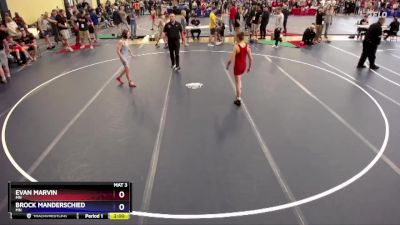 110 lbs Cons. Round 2 - Evan Marvin, MN vs Brock Manderschied, MN