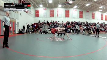 138 lbs Cons. Semi - Wes Larson, Lutheran West vs Chris Paradise, West Geauga
