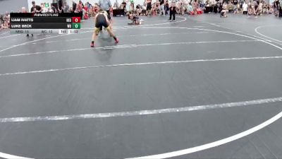 84 lbs Round 2 (6 Team) - Luke Beck, Wrecking Crew vs Liam Ivatts, New England Gold