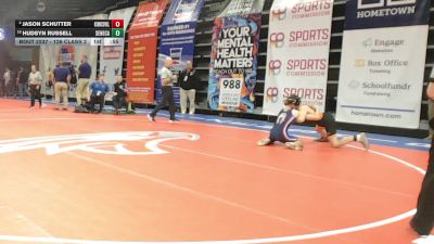 126 Class 2 lbs Cons. Round 2 - Hudsyn Russell, Seneca vs Jason Schutter, Kirksville