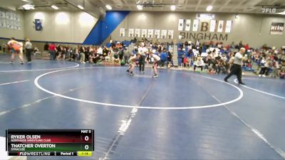 84 lbs Cons. Round 2 - Thatcher Overton, Syracuse vs Ryker Olsen, Northside Wrestling Club