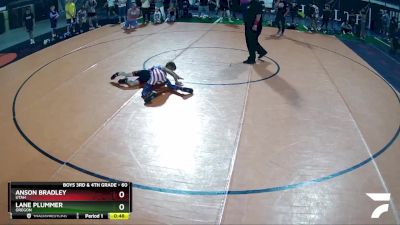 60 lbs Champ. Round 1 - Lane Plummer, Oregon vs Anson Bradley, Utah