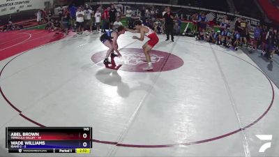 145 lbs Quarters & Wb (16 Team) - Abel Brown, Temecula Valley vs Wade Williams, Idaho 2