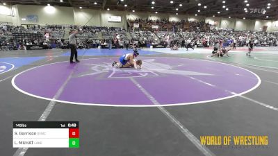 145 lbs Consi Of 16 #1 - Shane Garrison, Sunnyvale Wrestling Club vs Lawrence MUHAT, Lake Stevens Wrestling Club