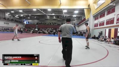 165 lbs Champ. Round 2 - Hunter Hancock, Yuma Catholic vs Lucas Grisoni, Horizon