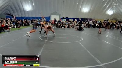 140 lbs Round 2 (8 Team) - Clay Becker, Rogue WC vs Gus Legato, Warrior RTC