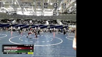 95 lbs Semifinal - Nathan Matthis, Warhawks Wrestling vs Jeremiah Bailey, American Dream Wrestling Club