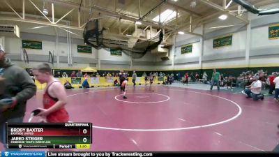 60 lbs Quarterfinal - Brody Baxter, Eastside United vs Jared Steiger, Mobridge Youth Wrestling