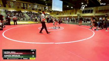 53 lbs Quarterfinal - Alyssa Avila, Imperial Valley Panthers Wrest vs Karson Arevalos, Socal Grappling Wrestling Club