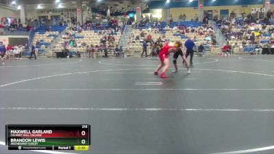 215 lbs 7th Place Match - Brandon Lewis, Archbishop Curley vs Maxwell Garland, Calvert Hall College