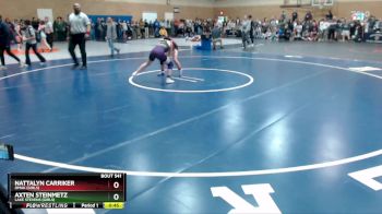 105lbs Cons. Round 1 - Axten Steinmetz, Lake Stevens (Girls) vs Nattalyn Carriker, Omak (Girls)