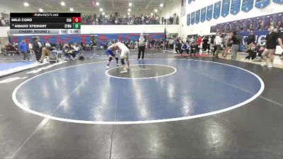157 lbs Champ. Round 2 - Milo Cord, Coeur D Alene vs Amado Stewart, St. Maries
