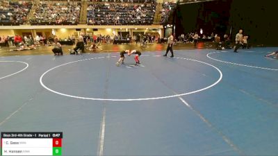 Boys 3rd-4th Grade - 63 Cons. Round 5 - Colt Gass, Moen Wrestling Academy vs Huckleberry Hansen, Iowa