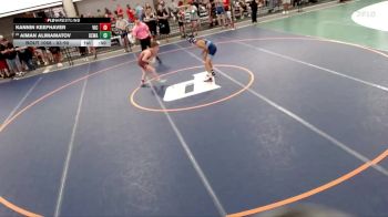 83-90 lbs Quarterfinal - Aiman Alimamatov, Built By Brunson Wrestling vs Kannin Keefhaver, VICTORY