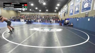 285 lbs Champ. Round 2 - Thomas Avila, Mt. Whitney vs Juan Ramirez, Coalinga