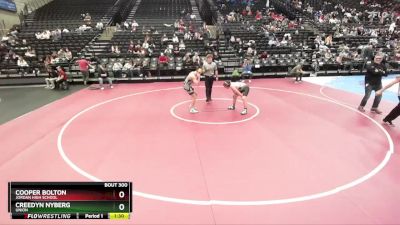 141 lbs Champ. Round 3 - Cooper Bolton, Jordan High School vs Creedyn Nyberg, Union