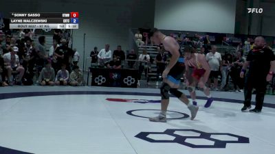 97 kg Cons. Quarters - Sonny Sasso, SERTC/ Titan Mercury Wrestling Club vs Layne Malczewski, Cyclone Regional Training Center C-RTC