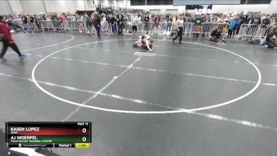 92 lbs Champ. Round 2 - Aj Woerpel, Team Nazar Training Center vs Kasen Lopez, Iowa